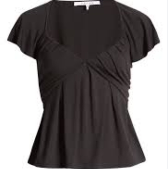 Frame Shirred Flounce Top in Nior - Picture 1 of 4